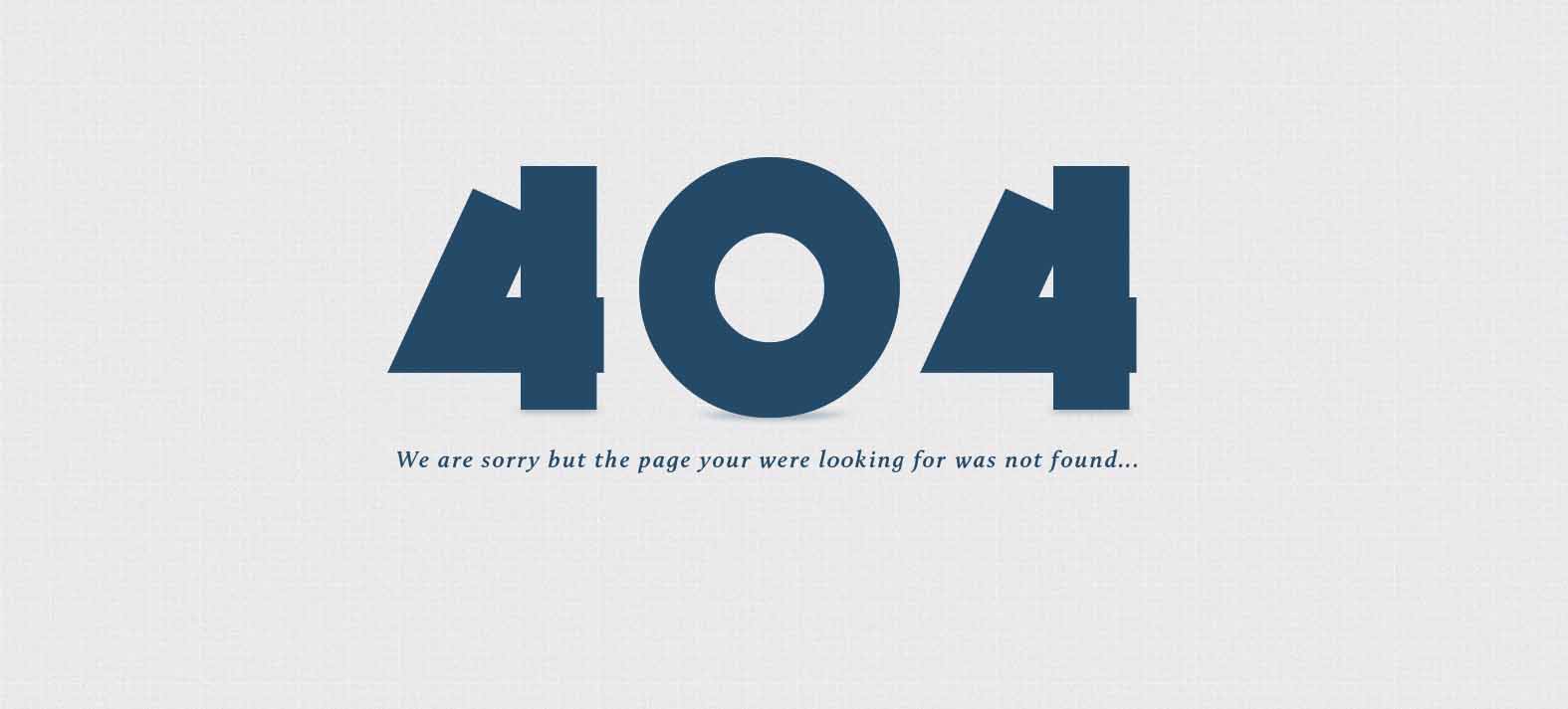 404 error message on a white background.