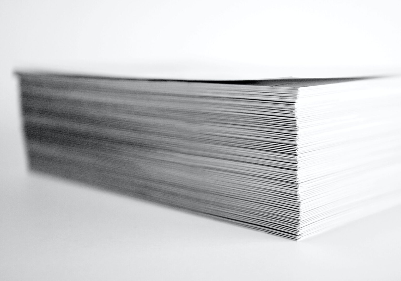 large stack of paper