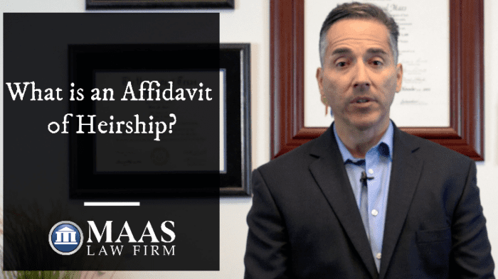 What is an affidavit of heirship?.