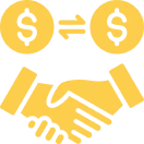 Financial agreement symbol
